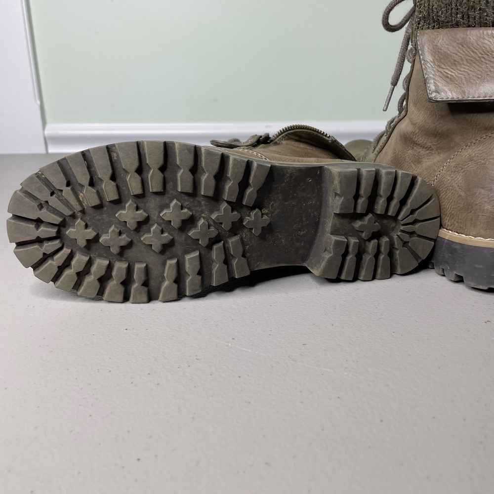 Cliffs by White Mountain Boots Sweater Ankle Cuff Lace Up Brown 6.5 Granola Camp - Picture 7 of 8
